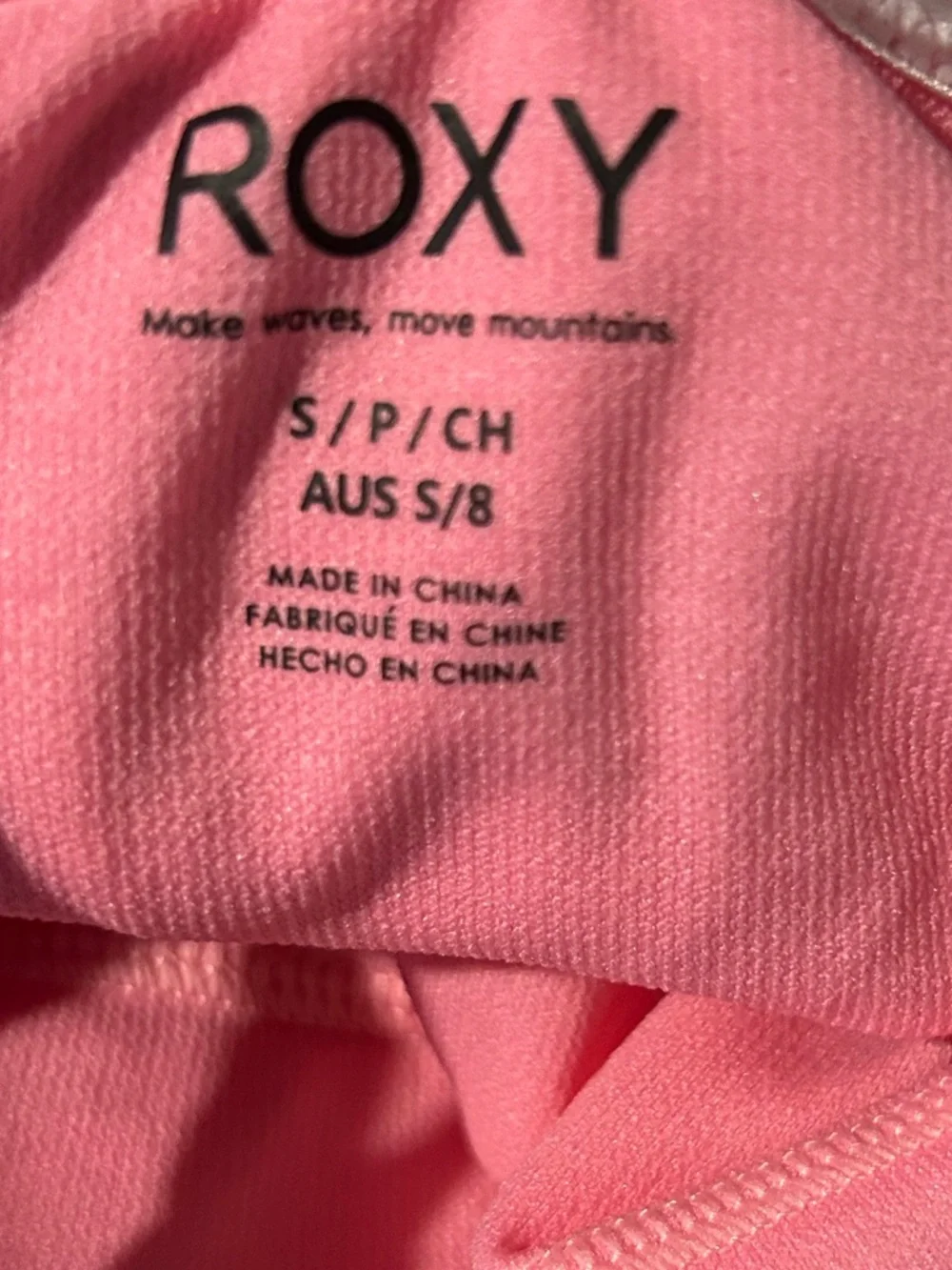 Roxy Sachet Pink Sun Click One-Piece Swimsuit Size Small New
